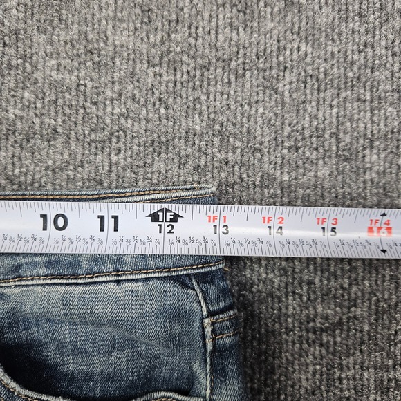 Judy Blue Bootcut Fit Jeans Women's Juniors 1 /25 Med Wash Distressed Mid Rise - Picture 4 of 10